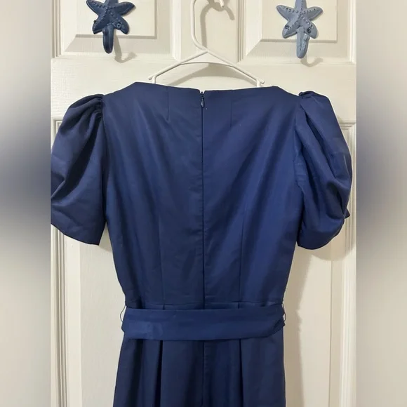 Antonio melani navy blue midi dress - Picture 5 of 12